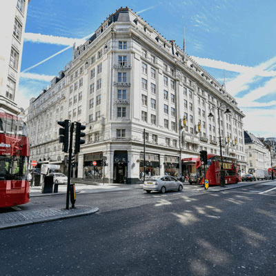 Street View of a famous building