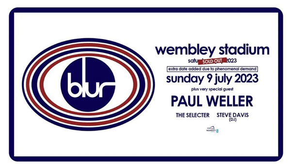 Sold out image of Paul Weller's show - Wembley Stadium